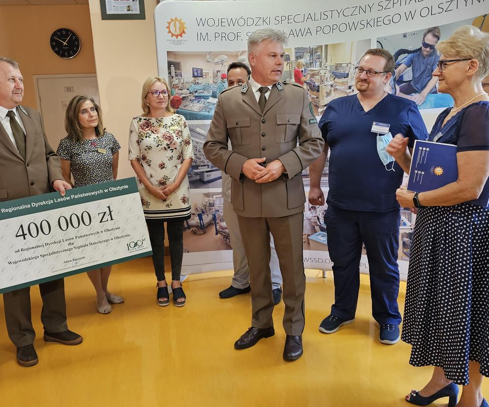 Leśnicy wsparli Szpital Dziecięcy w Olsztynie