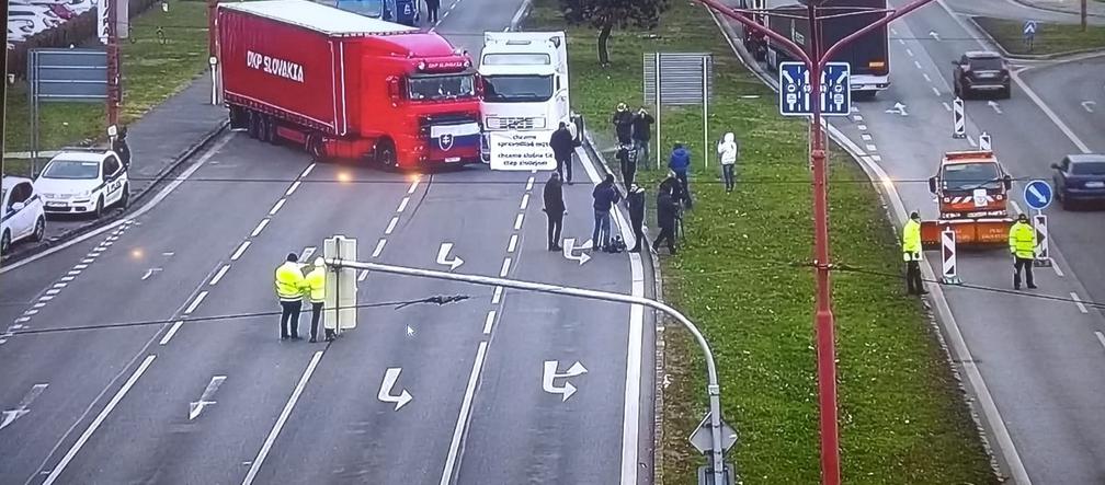 Ogromne protesty kierowców na Słowacji