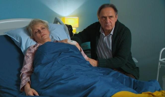 Barwy szczęścia odc. 2630. Małgorzata (Adrianna Biedrzyńska), Jerzy (Bronisław Wrocławski) 