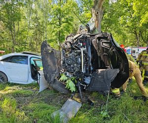 Śmiertelny wypadek na DK 27 pod Żarami. Kierujący audi Q7 nie żyje [ZDJĘCIA].