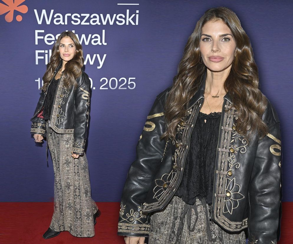 Dawno niewidziana Weronika Rosati w haftowanej ramonesce