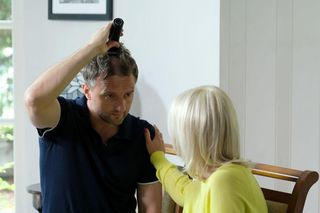 M jak miłość, odcinek 1821. Dorota (Iwona Rejzner), Bartek (Arkadiusz Smoleński)