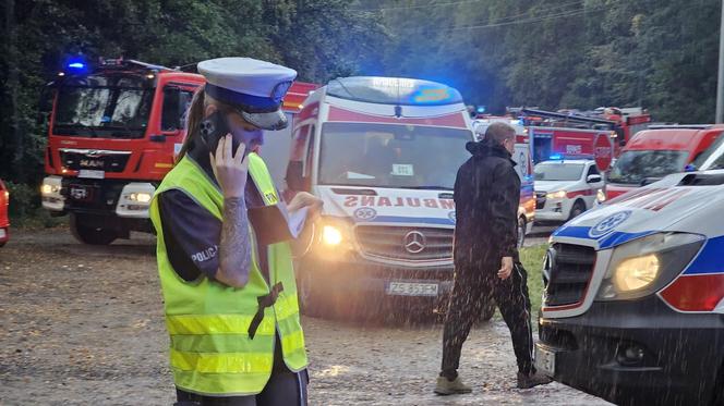 Wypadek w pobliżu Konotopu  - autobus z tirem 