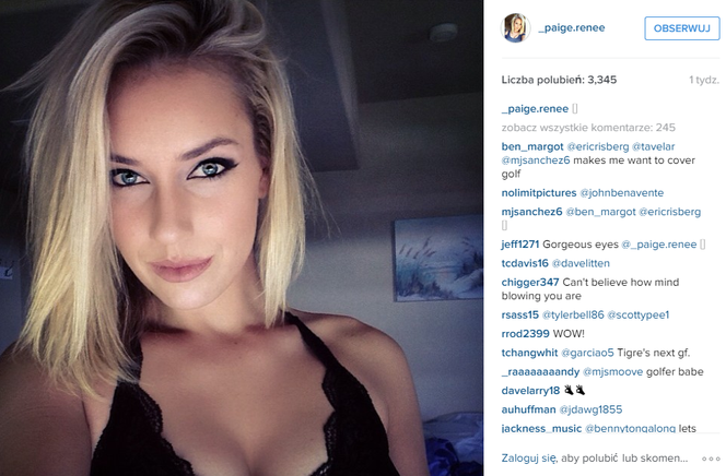 Paigee Rene Spiranac seksowna golfistka