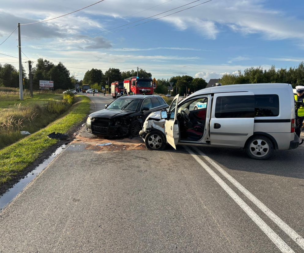 Wypadek w miejscowości Suków-Papiernia