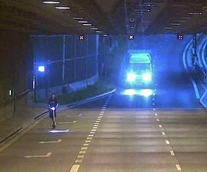 Niebezpieczne zdarzenia w tunelu DTŚ w Gliwicach