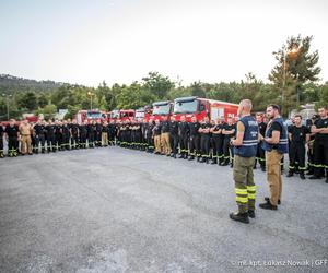 Polscy strażacy gaszą pożary w Grecji