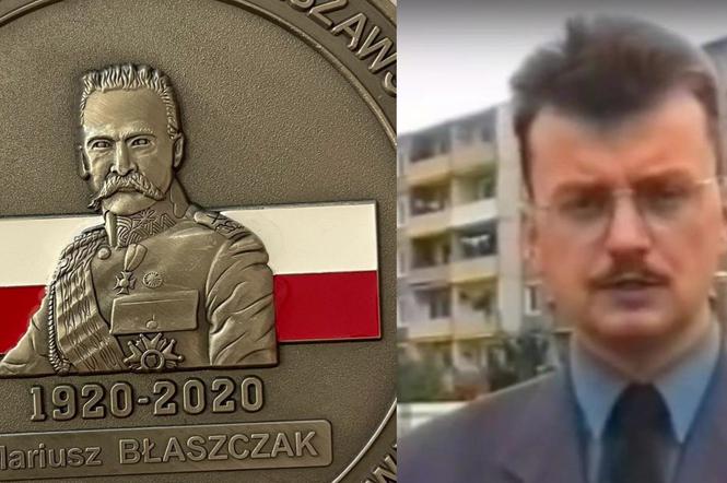 Pamiątkowy coin z ministrem Błaszczakiem. 
