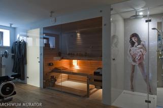 łazienka z sauną nowoczesna świetny projekt