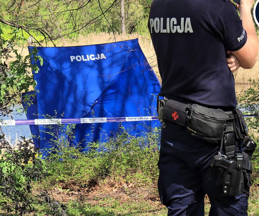 Makabryczne odkrycie w Warszawie: ciało w stawie przy pętli tramwajowej