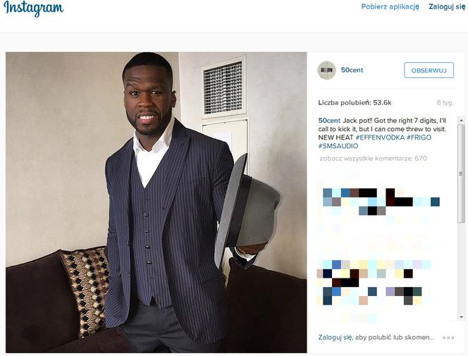 50 cent już narzeka na biedę!