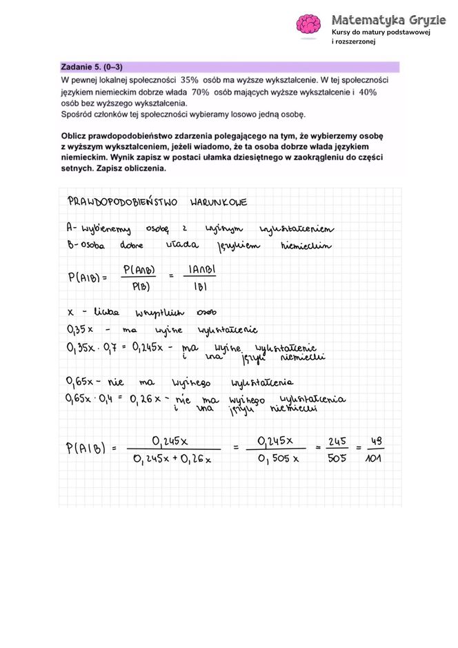 Matura próbna MATEMATYKA ROZSZERZONA 2024 - ODPOWIEDZI, GOTOWE ROZWIĄZANIA