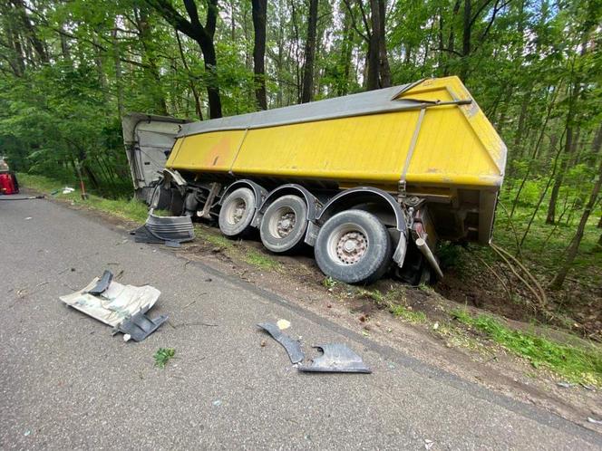 Zderzenie ciężarówek koło Kłobucka