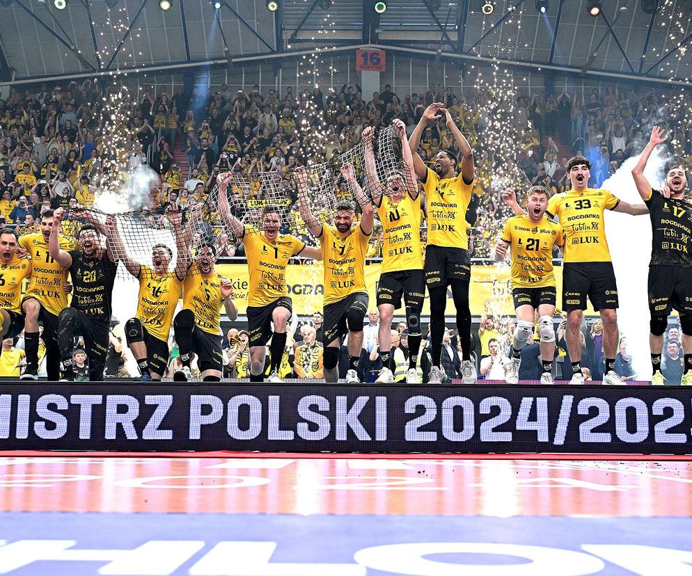 Siatkówka, siatkarze, podium, Bogdanka Lublin