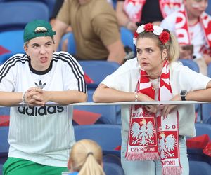 Kibice na meczu Polska - Mołdawia