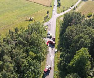 Wypadek pod Olesnem. Trzy osoby z pow. kłobuckiego poszkodowane