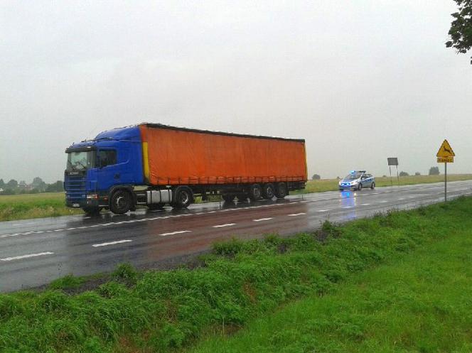 TIR pijanego kierowcy