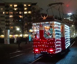 Mikołajkowy tramwaj w Szczecinie