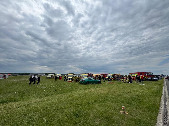 Wypadek podczas wyścigu w Krośnie. Wielu poszkodowanych 