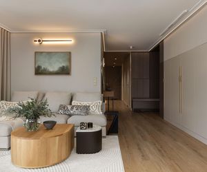 Mieszkanie w tonacji taupe - projekt Tatewik Caturowa 