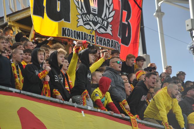 Korona Kielce - Lech Poznań. Zdjęcia kibiców na Exbud Arenie