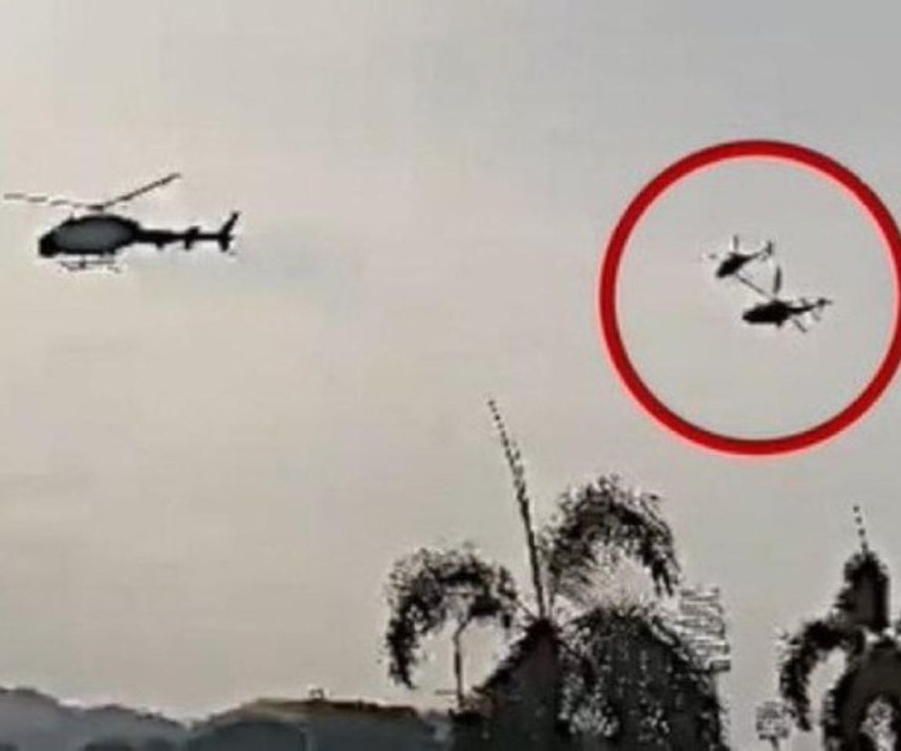 Katastrofa powietrzna. Pięć osób zginęło w zderzeniu helikopterów