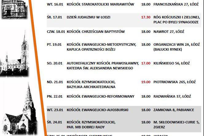 Tydzień Modlitw o Jedność Chrześcijan: 100 nabożeństw?