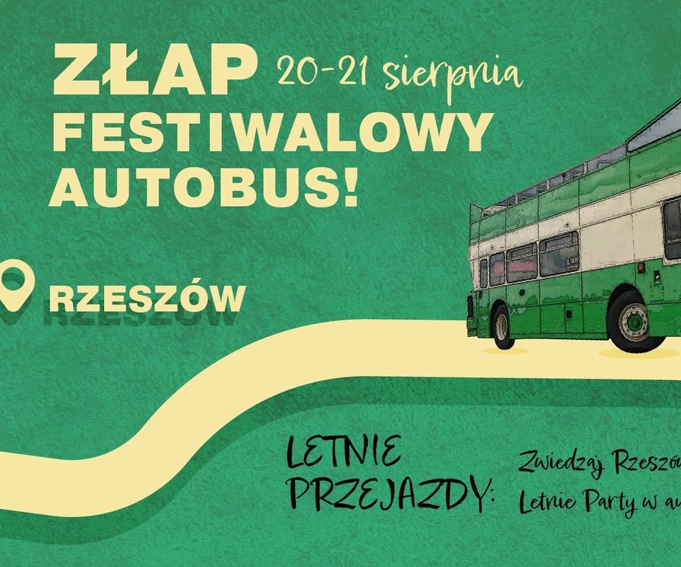 Festiwalowy autobus w Rzeszowie. Plenerowe party i zwiedzanie miasta