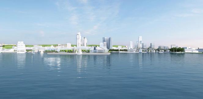 Nowa inwestycja Gdynia Waterfront – wizualizacja panoramy miasta