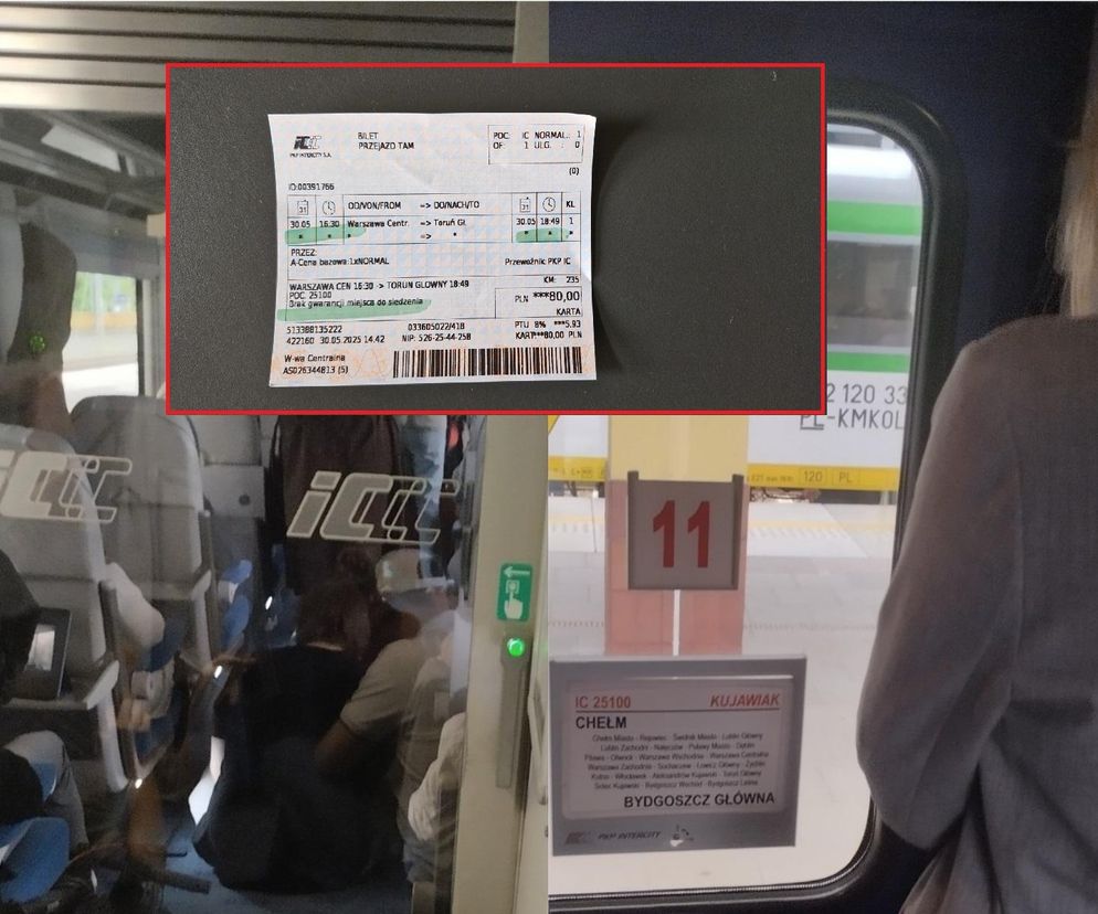 Tłok w pociągu PKP Intercity. W takich warunkach podróżował nasz czytelnik