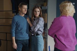 M jak miłość odc. 1648. Franka (Dominika Kachlik), Paweł (Rafał Mroczek), Basia (Gabriela Raczyńska)