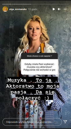 M jak miłość. Olga Szomańska na Instagramie