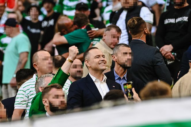 Karol Nawrocki na meczu Lechia Gdańsk - Motor Lublin. Prezydent poszedł do młyna! 