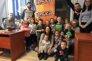 Żagielkowe przedszkolaki odwiedziły radio ESKA Szczecin