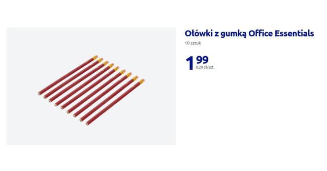 Ołówki z gumką Office Essentials  10 sztuk