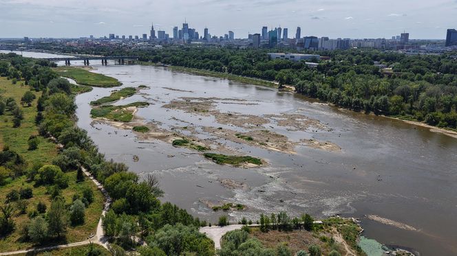 Warszawa. Rekordowy stan wody w Wiśle