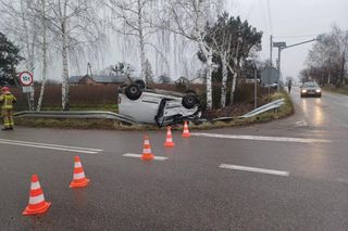 Groźny wypadek w Sierżni pod Strykowem