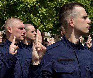 Ślubowanie nowych policjantów Śląskiej Policji