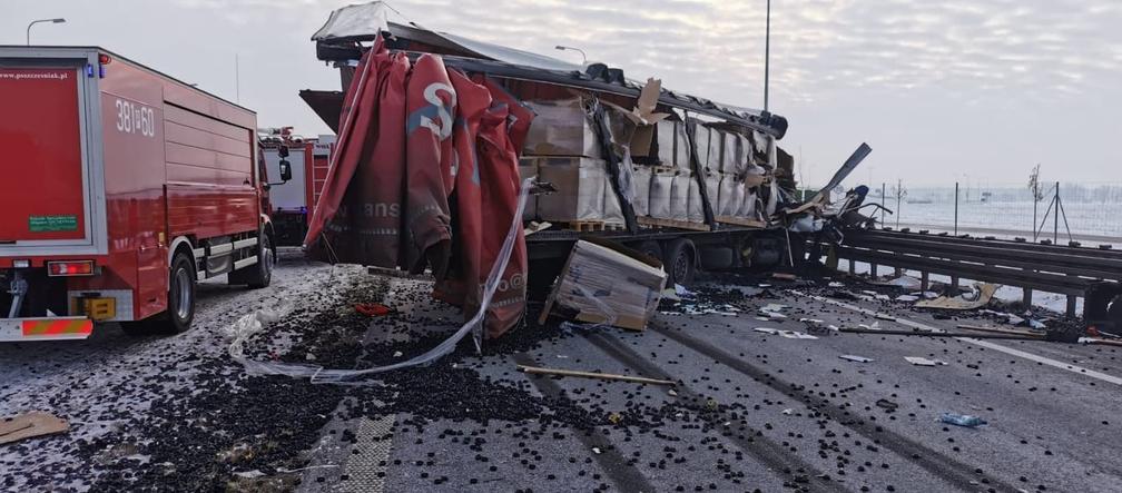 Wypadek na S5 między Lesznem a Bojanowem