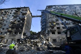 Skutki rosyjskiego ataku na Kijów