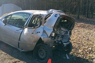 Jedna osoba została poszkodowana w porannym wypadku koło Leszna