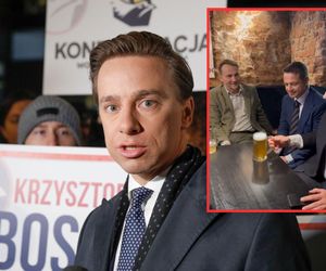 Bosak krytykuje spotkanie Mentzena z Trzaskowskim na piwie
