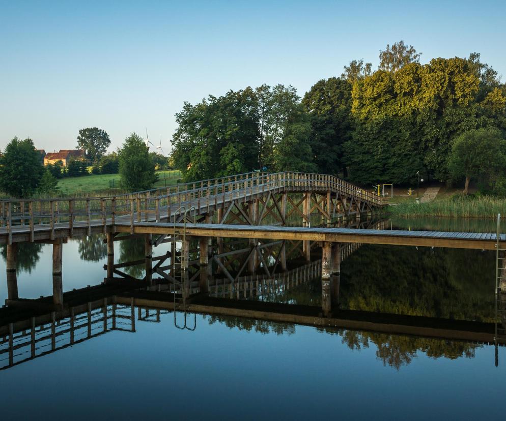 Plaża nad Jeziorem Wydmińskim po modernizacji