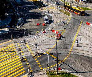 Tramwaj na Stegny w Warszawie w przeddzień otwarcia