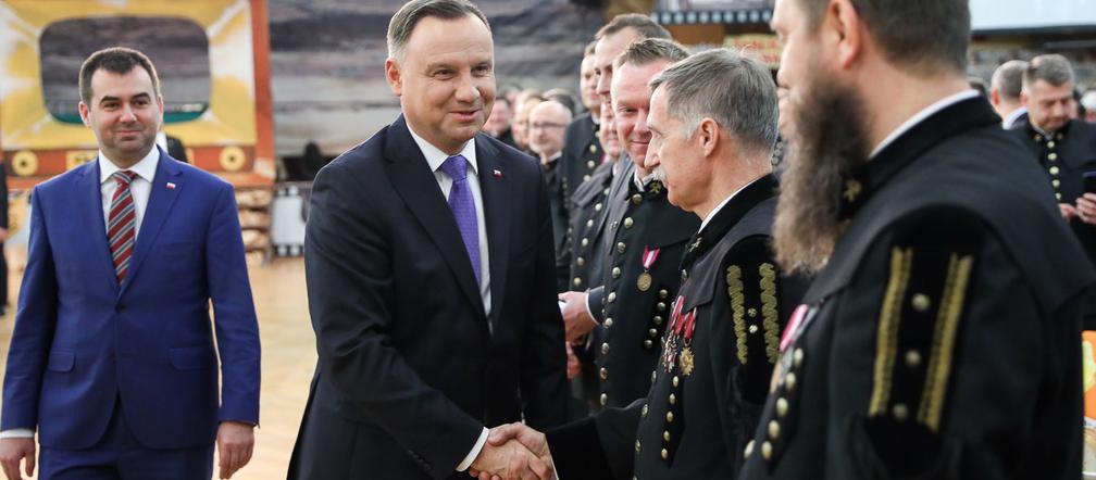 Bełchatów: Prezydent Andrzej Duda z wizytą u górników