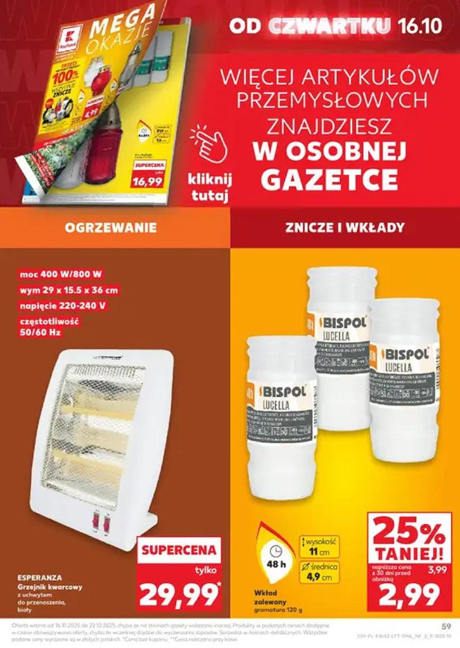 Ceny zniczy - Kaufland