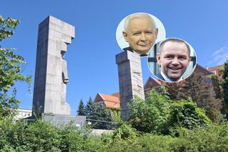 Kontrowersyjny pomnik do dziś stoi w centrum miasta. Kaczyński i Nawrocki chcieli go zburzyć