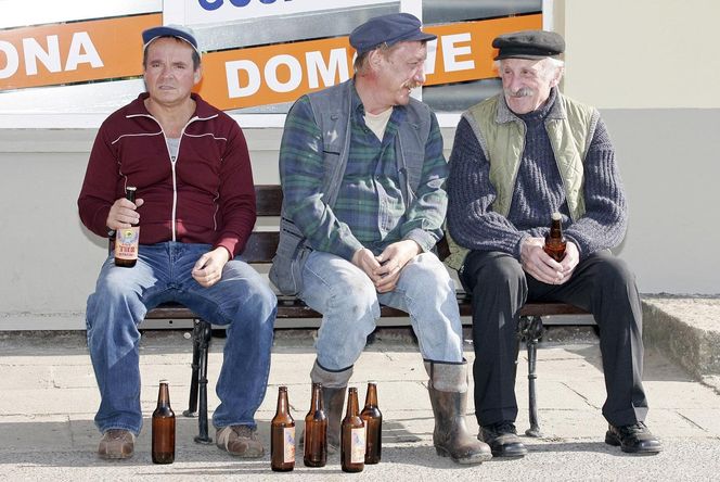 Ranczo. Pietrek (Piotr Pręgowski), Solejuk (Sylwester Maciejewski), Japycz (Franciszek Pieczka)