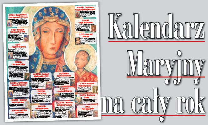 Kalendarz Maryjny na cały rok