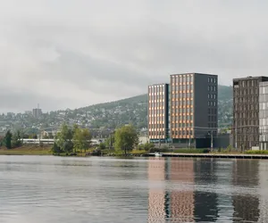 Biurowiec SporX w Drammen: jeden z najwyższych drewnianych budynków Norwegii 